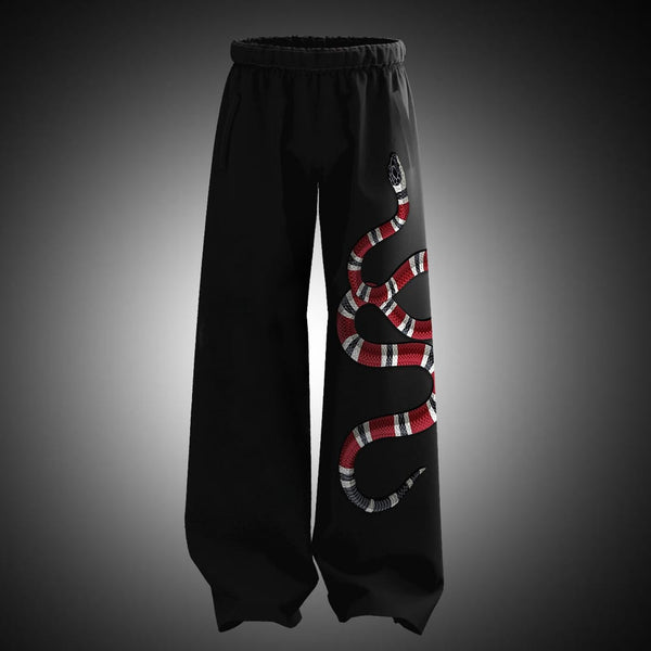 Snake Art Baggy Fit Sweatpants For Men & Women