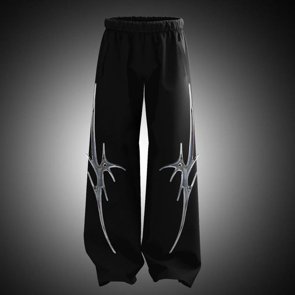 Tribal Baggy Fit Oversize Cotton Sweatpants