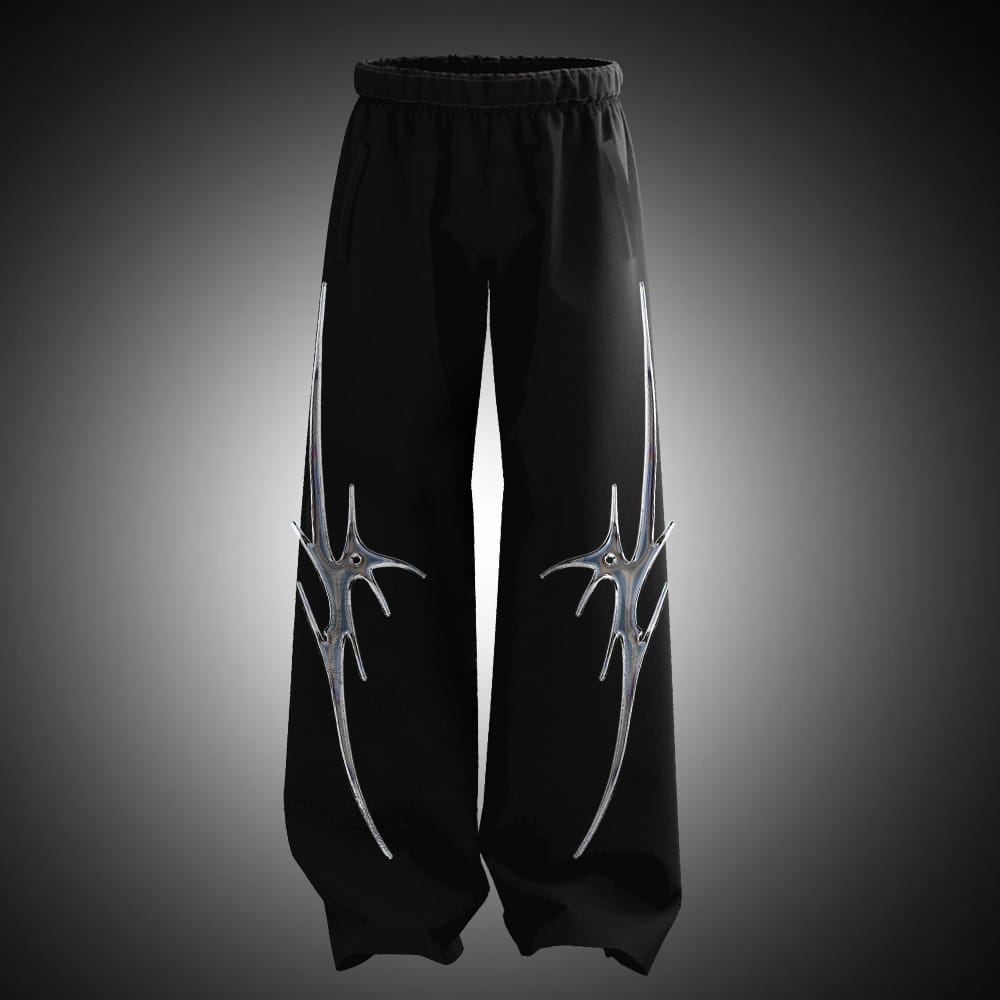 Tribal Baggy Fit Oversize Cotton Sweatpants